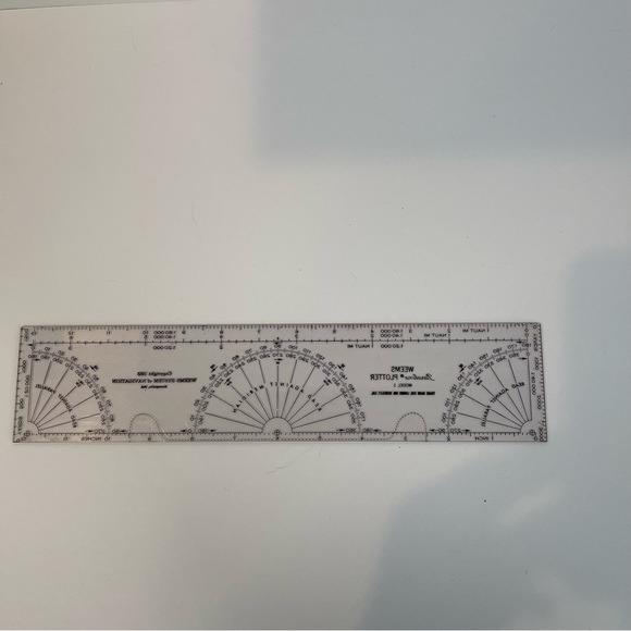 Vintage Weems Paraline Plotter Model 1 Navigation Tool 1953 - Picture 7 of 13